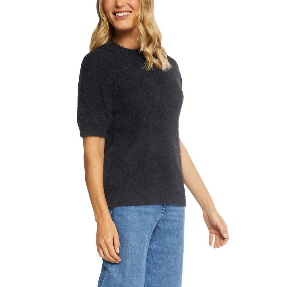 NWT Matty M Women's Soft Eyelash Knit Short Sleeve Sweater Top - Picture 2 of 7